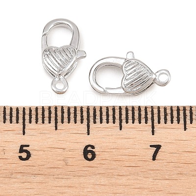 Brass Lobster Claw Clasps KK-H287-08E-P-1