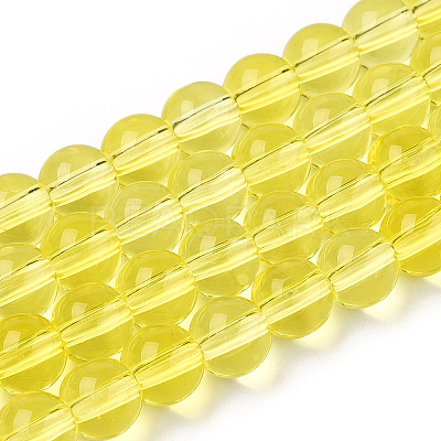 Transparent Glass Beads Strands GLAA-T032-T6mm-12-1