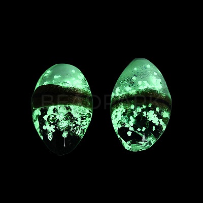 Luminous Handmade Gold Sand Lampwork Beads FOIL-N035-01C-1