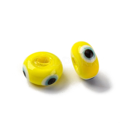 Handmade Evil Eye Lampwork Beads LAMP-F021-01-06-1