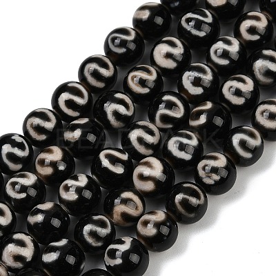 Tibetan Style dZi Beads Strands G-P584-A02-01A-1
