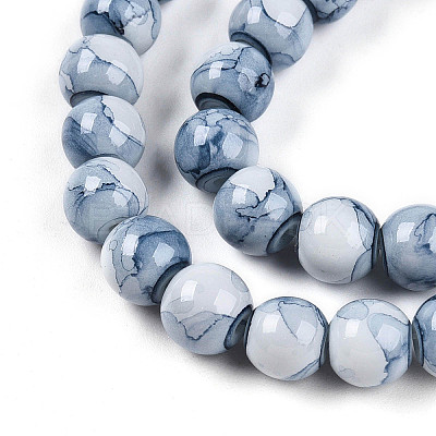 Baking Paint Glass Beads X1-DGLA-N003-8mm-C07-1