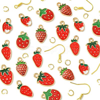 DIY Strawberry Dangle Earrings DIY-FS0006-05-1