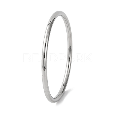 Plain 304 Stainless Steel Bangles for Women BJEW-B104-32A-P-1