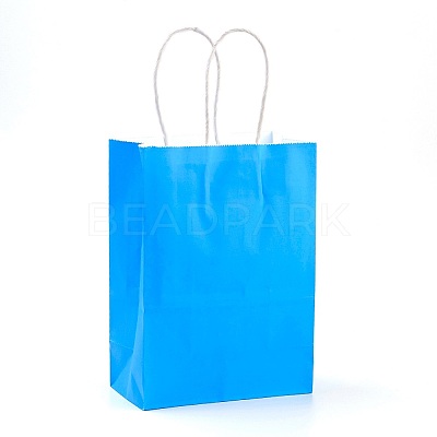 Pure Color Kraft Paper Bags LS-AJEW-G020-C-01-1