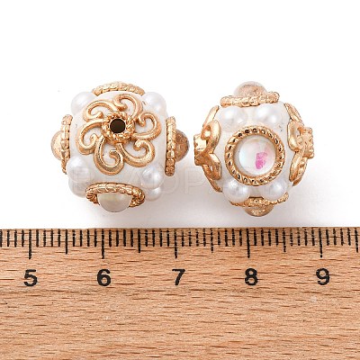 Handmade Resin Indonesia Round Beads IPDL-P005-25KCG-04-1