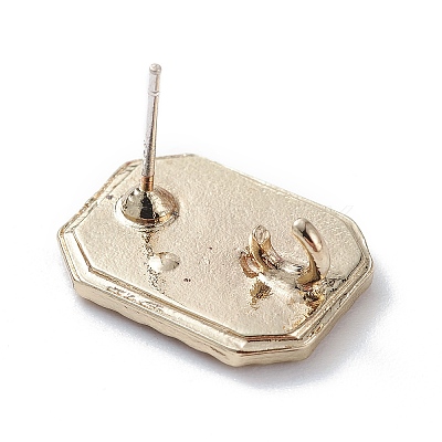 (Defective Closeout Sale) Alloy Stud Earring Findings PALLOY-XCP0001-72B-1