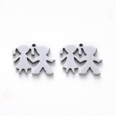 Tarnish Resistant 304 Stainless Steel Charms STAS-N092-81-1