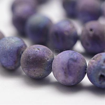 Electroplated Natural Quartz Crystal Beads Strands G-K174-01D-1