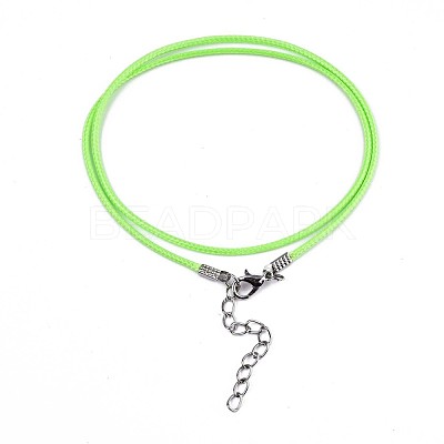 Waxed Cotton Cord Necklace Making MAK-S034-006-1