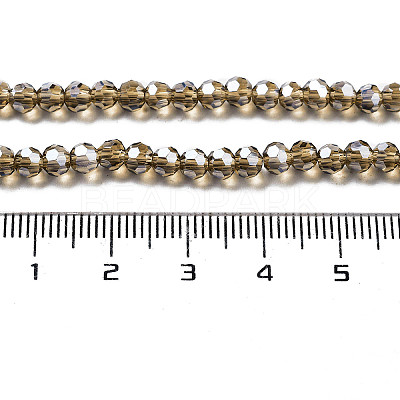 Electroplate Transparent Glass Beads Strands EGLA-A035-T3mm-A16-1