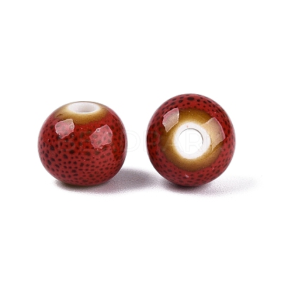 Vintage Handmade Porcelain Beads PORC-Q006-13A-28-1