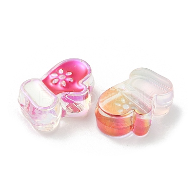 UV Plating Acrylic Beads X-OACR-Z021-02G-1