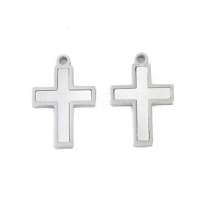 304 Stainless Steel Pendants STAS-S136-02P-01-1