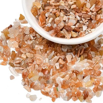 Natural Red Aventurine Chip Beads G-O103-01-1