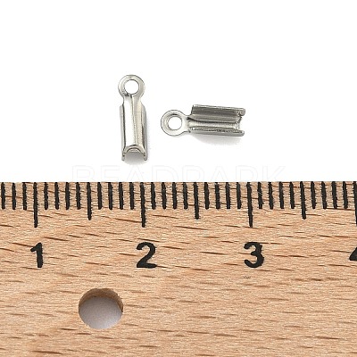 Tarnish Resistant 304 Stainless Steel Folding Crimp Ends STAS-R063-28-1