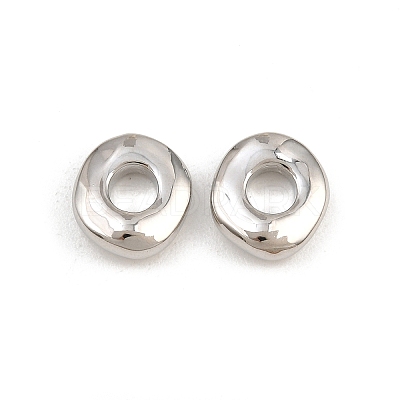 Brass European Beads KK-CBA78C7-33A-P-1