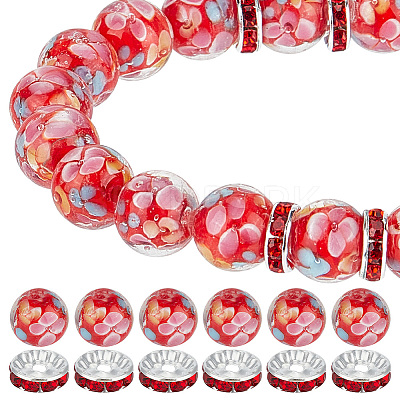DIY Flower Beads Jewelry Making Finding Kits DIY-GO0001-80B-1
