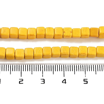 Synthetic Turquoise Beads Strands X-TURQ-G108-4x4mm-06-1