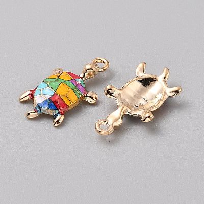 Alloy Enamel Pendants FIND-CJC0027-01G-09-1