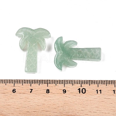 Natural Green Aventurine Coconut Tree Pendants G-N342-02H-1