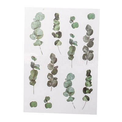Flower Pattern Waterproof Self Adhesive Hot Stamping Stickers DIY-I063-06-1