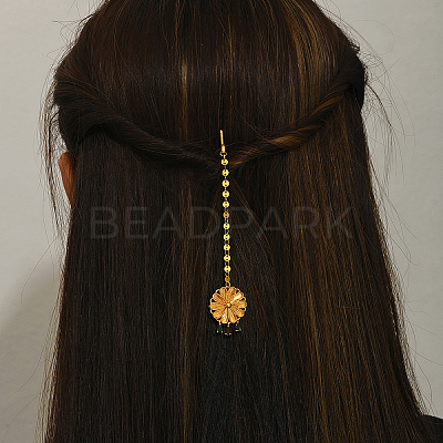 Brass Hair Bobby Pins Indian Forehead Chains DY8155-1