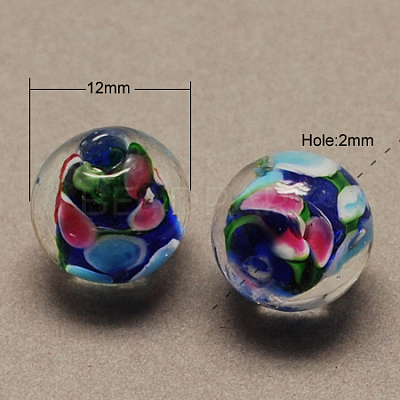 Handmade Lampwork Beads X-LAMP-R103-12mm-M-1