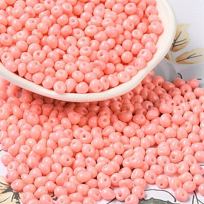 6/0 Opaque Baking Paint Glass Seed Beads X1-SEED-M012-02A-35-1