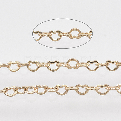 Soldered Brass Heart Chains CHC-T008-03LG-1