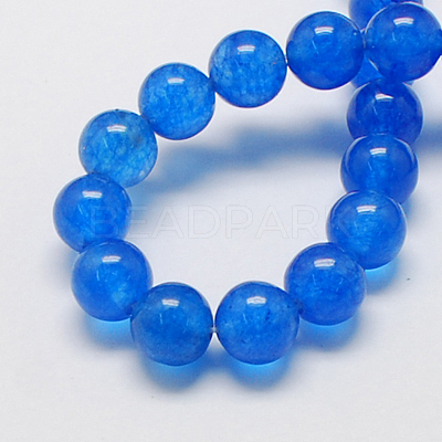 Natural White Jade Bead Strands X-G-R165-8mm-13-1