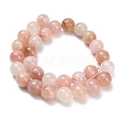 Natural Pink Morganite Beads Strands G-H335-B01-14mm-1