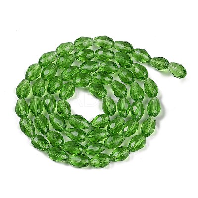 Transparent Glass Beads Strands EGLA-N013-T8mm-D14-1