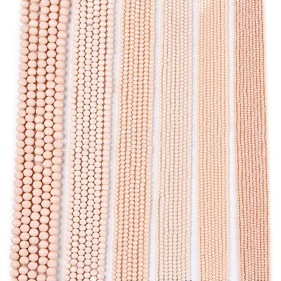 Opaque Solid Color Imitation Jade Glass Beads Strands EGLA-A044-P6mm-D05-1