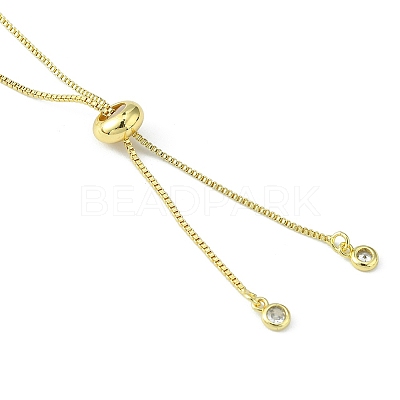 Rack Plating Brass Box Chain Slider Bracelets MAK-YW0001-04G-1