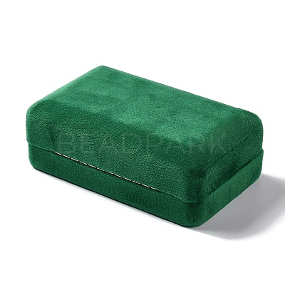 Rectangle Iron Covered with Velvet Jewelry Set Storage Boxes CON-K002-07D-1