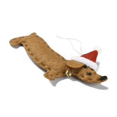 Dachshund Non-woven Fabric Pendant Decorations HJEW-R125-01-1