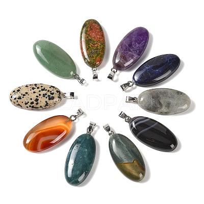 Natural & Synthetic Mixed Gemstone Pendants GG-CBACB71-01P-1