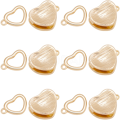 8Pcs Brass Interlocking Clasps KK-BBC0019-68-1