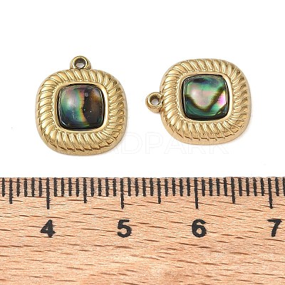 Natural Paua Shell Pendants SA-CBA11D7-28B-G-1
