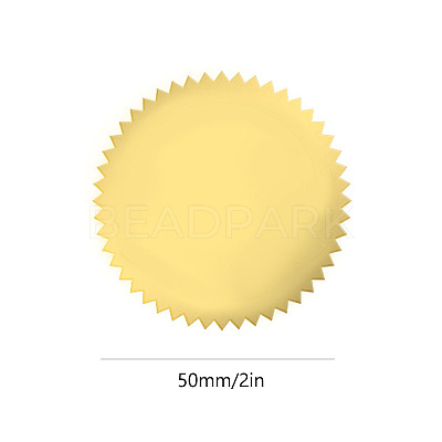 Plastic Self Adhesive Gold Foil Embossed Stickers DIY-WH0211-058-1