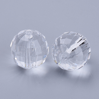 Transparent Acrylic Beads TACR-Q254-22mm-V01-1