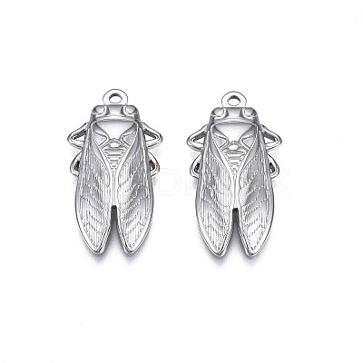Non-Tarnish 201 Stainless Steel Pendants X-STAS-S119-165P-1