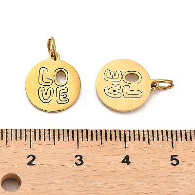 304 Stainless Steel Charms STAS-D050-07G-12-1