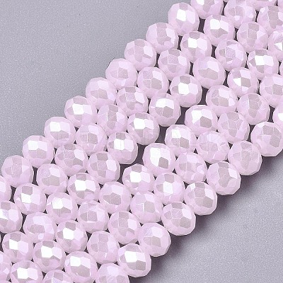 Electroplate Glass Beads Strands X-EGLA-A034-J2mm-A03-1