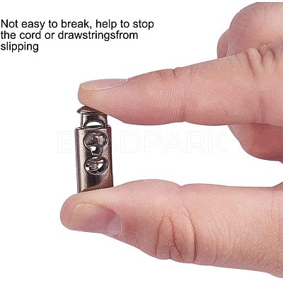 Alloy Spring Cord Locks PALLOY-PH0001-22-1