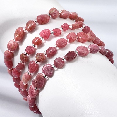 Natural Rhodonite Beads Bracelets GG-CBA05D5-02A-06A-1