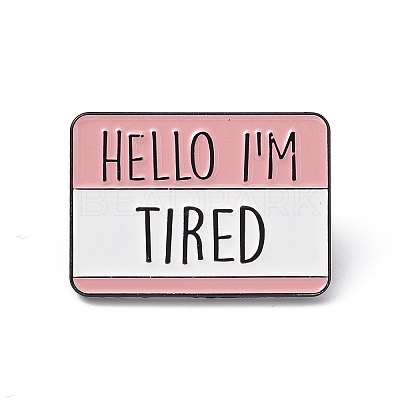 Rectangle with Word Aolly Brooch JEWB-M024-03B-B-1