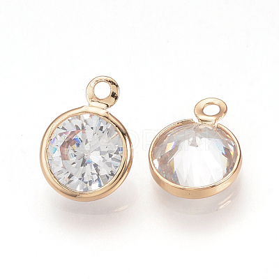 Cubic Zirconia Charms ZIRC-T003-23KC-1