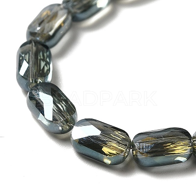 Transparent Electroplate Glass Beads Strands EGLA-F150-FR01-1